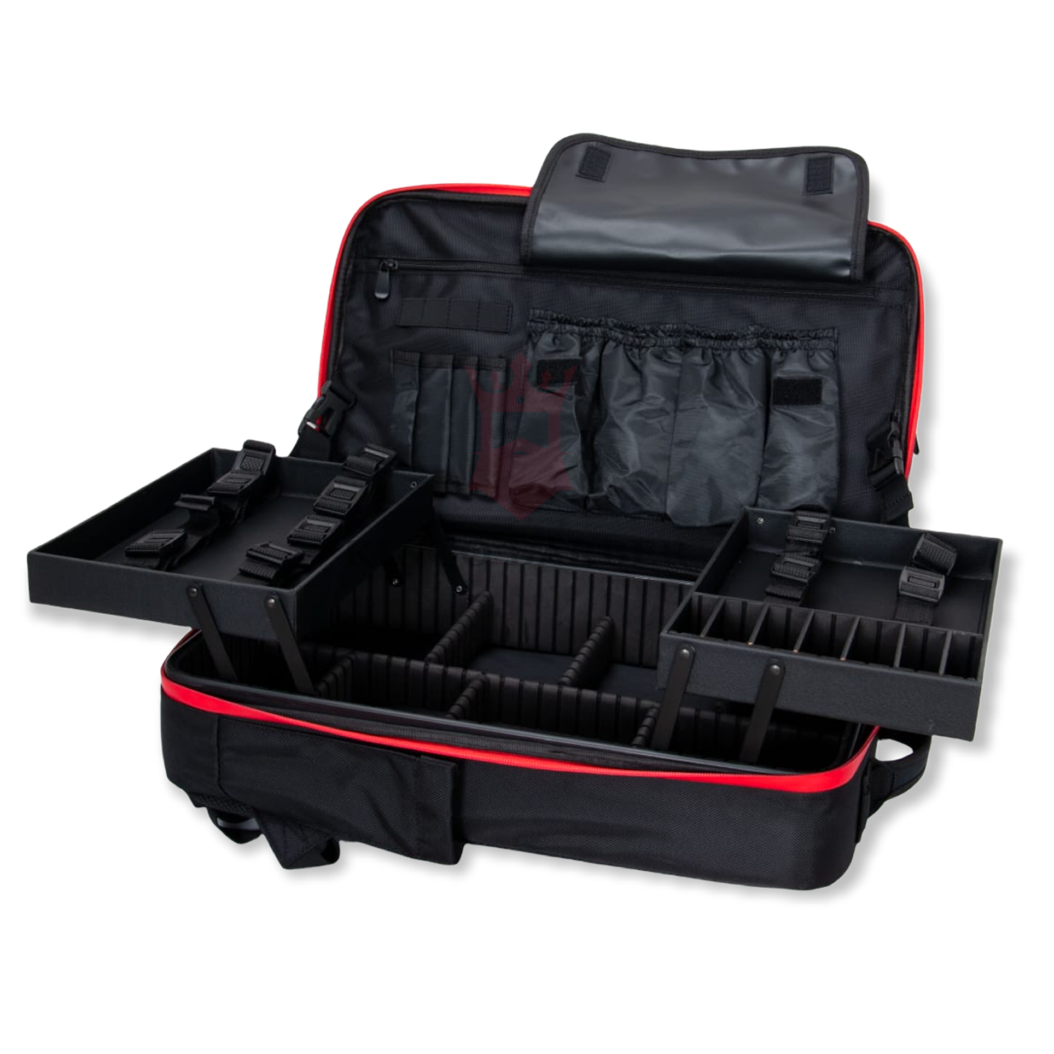 NUEVA MOCHILA BARBER PROFESIONAL (BLACK&RED) - KingoBarber
