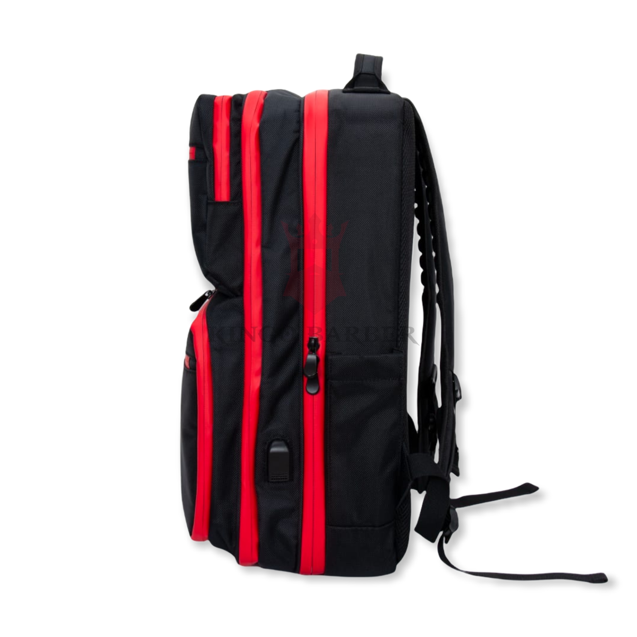 NUEVA MOCHILA BARBER PROFESIONAL (BLACK&RED) - KingoBarber